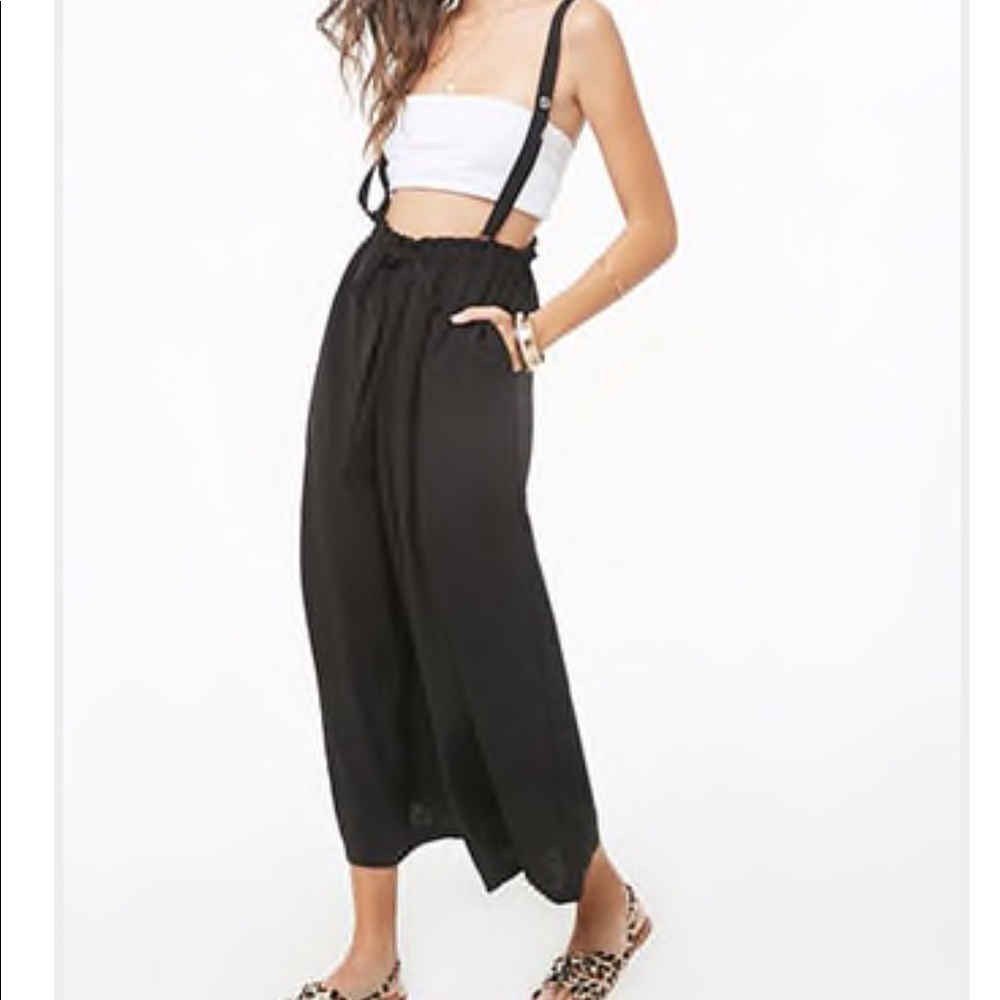 Paperbag Suspender Pants